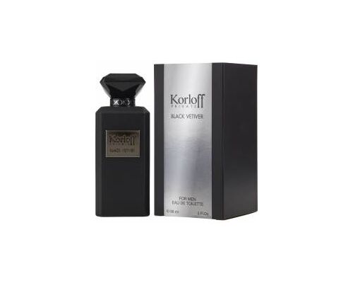 KORLOFF Private Black Vetiver Туалетная вода 88 мл, Тип: Туалетная вода, Объем, мл.: 88 